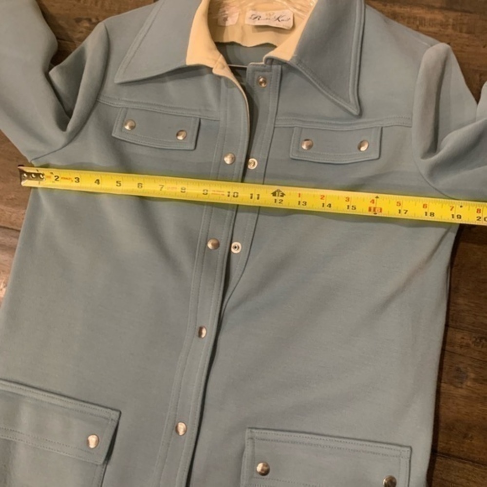 Rare Vintage Gorgeous Butte Knit Baby Blue Suit Set - Picture 8 of 13